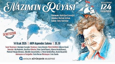 Türk şiirinin evrensel sesi Nâzım Hikmet, doğumunun 124. yılında Antalya