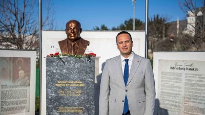 Bornova Belediye Başkanı Ömer Eşki, KKTC’nin Kurucu Cumhurbaşkanı Rauf Denktaş’ı