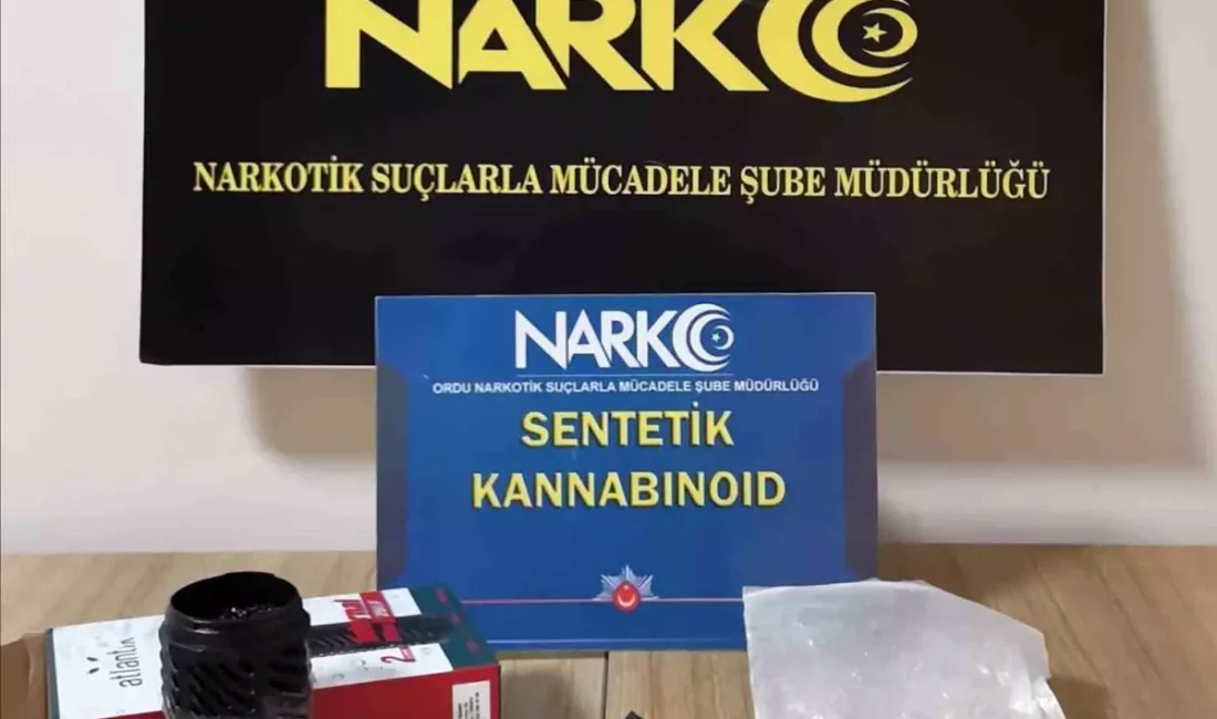 Ordu'da durdurulan bir yolcu otobüsünde 114,25 gram bonzai ele geçirildi.