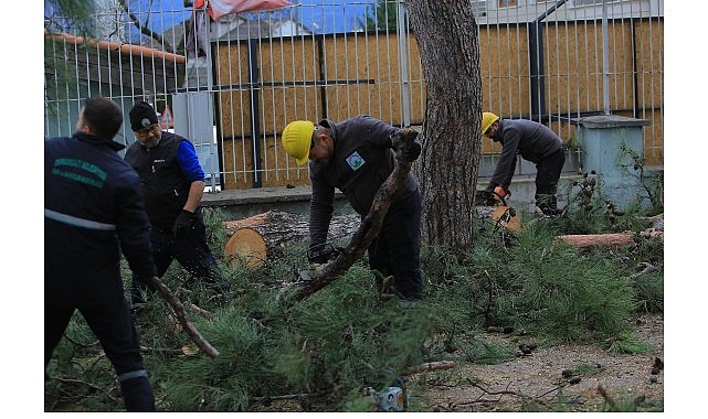 Osmangazi Belediyesi, Bursa’da sabah saatlerinden itibaren etkisini artıran lodos ve