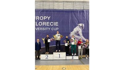 Osmangazi Belediyespor Eskrim Takımı sporcularından Elvin Günışık, Polonya’nın Poznan kentinde