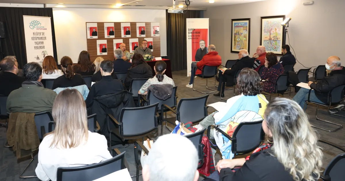 Nilüfer Belediyesi’nin düzenlediği “Şairin Şiir Evreni” söyleşisine konuk olan şair