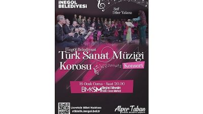 İnegöl Belediyesi, kültür ve sanat etkinlikleriyle ilçe halkını sanatın birleştirici