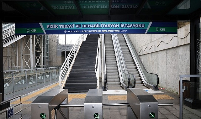 Kocaeli Büyükşehir Belediyesi, kent genelindeki asansör ve yürüyen merdivenleri belli