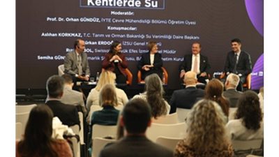 İzmir’de düzenlenen Su Konferansı kapsamındaki “Kentlerde Su” başlıklı oturumda, iklim