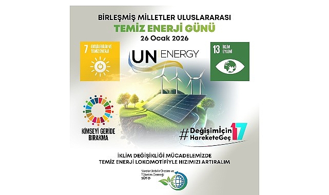 Sürdürülebilir Üretim ve Tüketim Derneği Uluslararası Temiz Enerji Günü açıklamasında enerjinin değişmek