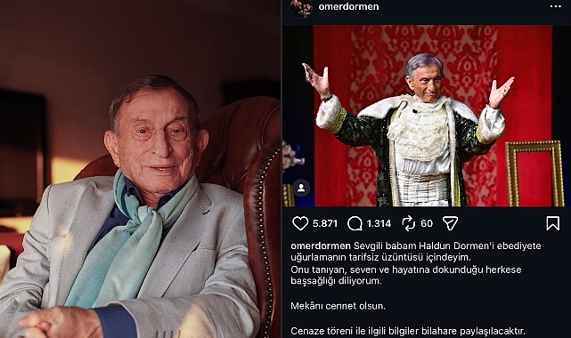 Türk tiyatrosunun duayen isimlerinden Haldun Dormen hayatını kaybetti. Acı haber,