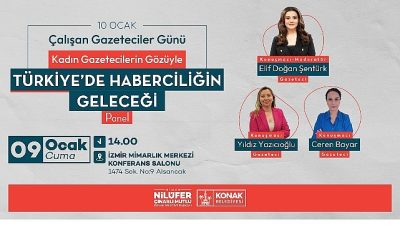 10 Ocak Çalışan Gazeteciler Günü kapsamında, Konak Belediyesi ev sahipliğinde
