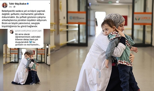 Gonca Engelsiz Yaşam Merkezi'nde eğitim gören minik Alparslan'ın azmini paylaşan