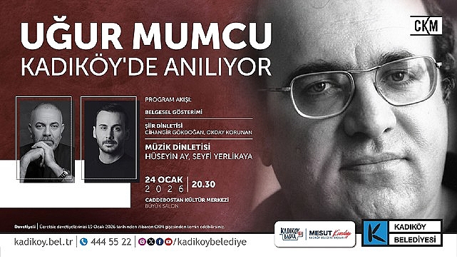 Gazeteci-yazar Uğur Mumcu, ölümünün 33. yılında Kadıköy Belediyesi tarafından düzenlenecek