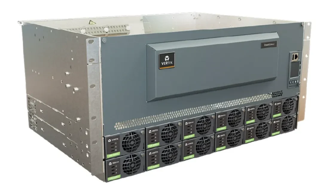 Vertiv™ PowerDirect 7100 Energy hibrit DC güç sistemi, şebekeye bağlı,