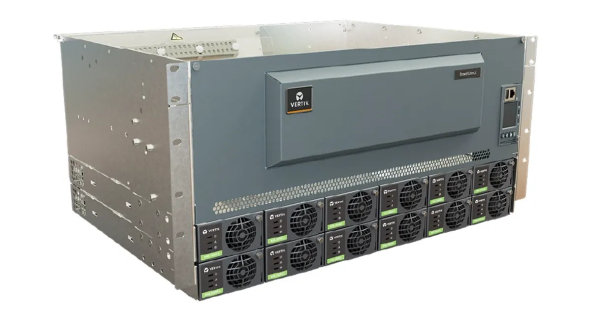 Vertiv™ PowerDirect 7100 Energy hibrit DC güç sistemi, şebekeye bağlı,