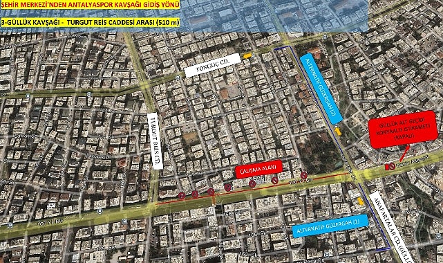 Antalya Büyükşehir Belediyesi Fen İşleri Dairesi Başkanlığı’nın 100. Yıl Bulvarı