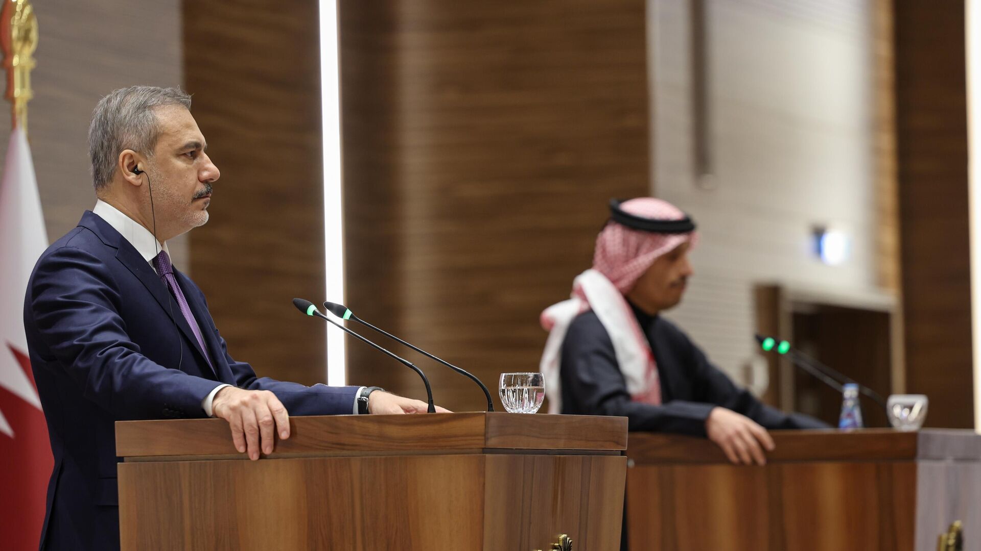 Dışişleri Bakanı Hakan Fidan, Katar Başbakanı ve Dışişleri Bakanı Şeyh