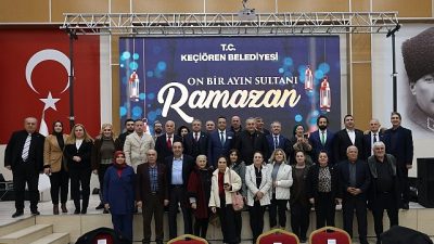 Keçiören Belediye Başkanı Dr. Mesut Özarslan, Mevlana Kültür Merkezi’nde düzenlenen iftar