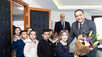 Narlıdere Belediye Başkanı Erman Uzun, hayat bilgisi dersi kapsamında yerel