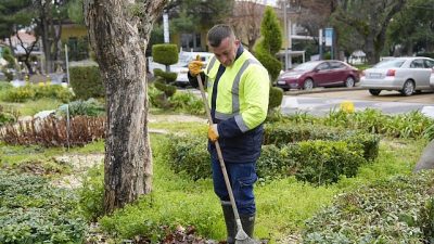Burhaniye Belediyesi Park ve Bahçeler Müdürlüğü ekipleri, ilçe genelinde yeşil