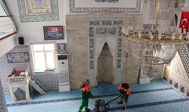 Çankaya Belediyesi, Ramazan ayı öncesinde ilçede bulunan ibadethanelerde kapsamlı temizlik