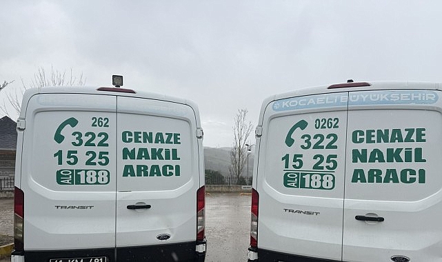 Kocaeli Büyükşehir Belediyesi, vefat eden vatandaşların cenaze nakil işlemlerini ücretsiz