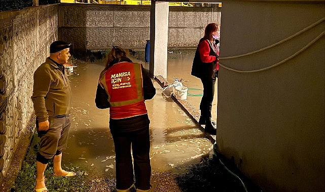 Son günlerde Manisa genelinde etkili olan yoğun yağışların ardından sel