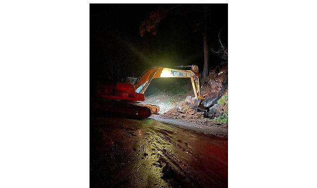 Ödemiş’te yüksek kesimlerde etkili olan kuvvetli sağanak yağışın ardından yaşanabilecek