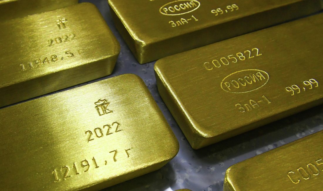 Rusya Merkez Bankası verilerine göre, Ocak ayı sonunda ülkenin altın