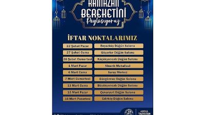 Saray Belediyesi Ramazan ayı dolasıyla hava koşulları doğrultusunda 9 mahallede