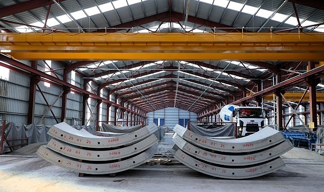 Körfezray Metro Projesi kapsamında çalışmalarını sürdüren Segment Fabrikası, bugüne kadar