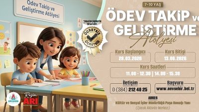 Nevşehir Belediyesi, 7-10 yaş grubu çocukların okul başarısını desteklemek ve