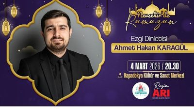 Ramazan ayının manevi atmosferinde, birbirinden güzel ezgiler Nevşehirli vatandaşlarımızla buluşacak.