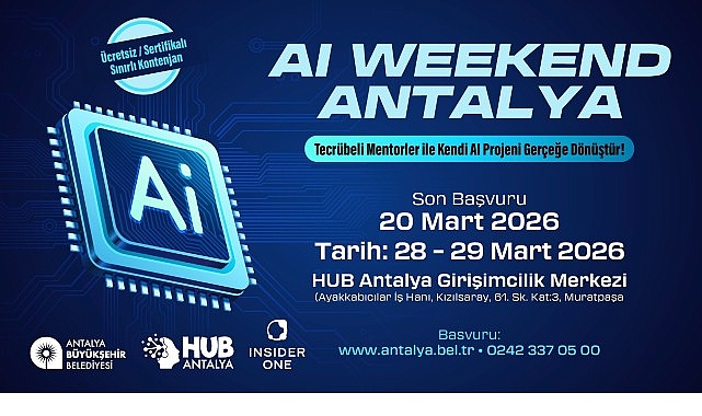 Antalya Büyükşehir Belediyesi ve Insider One iş birliğiyle düzenlenen "AI