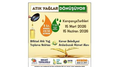 Kemer Belediyesi, çevreyi korumak ve geri dönüşüm bilincini artırmak amacıyla