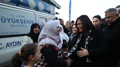 Aydın Büyükşehir Belediyesi tarafından Ramazan ayı nedeniyle kentin farklı noktalarında