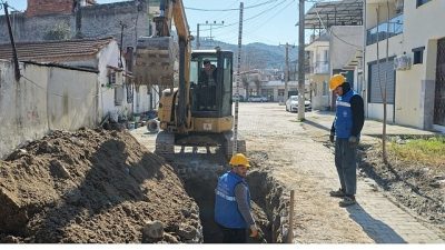 Aydın Büyükşehir Belediyesi, kent genelinde sürdürdüğü altyapı yatırımlarına aralıksız devam