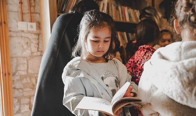 Didim Belediyesi’nin minik öğrencileri, Kütüphaneler Haftası kapsamında Türkiye’nin en büyük