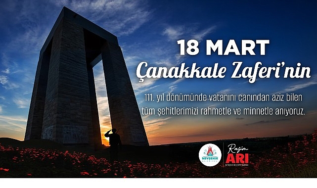 Nevşehir Belediye Başkanı Rasim Arı, 18 Mart Şehitleri Anma Günü