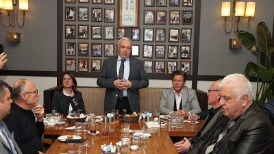 Nilüfer’deki amatör spor kulüp temsilcileriyle bir araya gelen Nilüfer Belediye