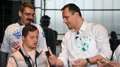 Bornova’da 21 Mart Dünya Down Sendromu Günü kapsamında Yeşilova Höyüğü