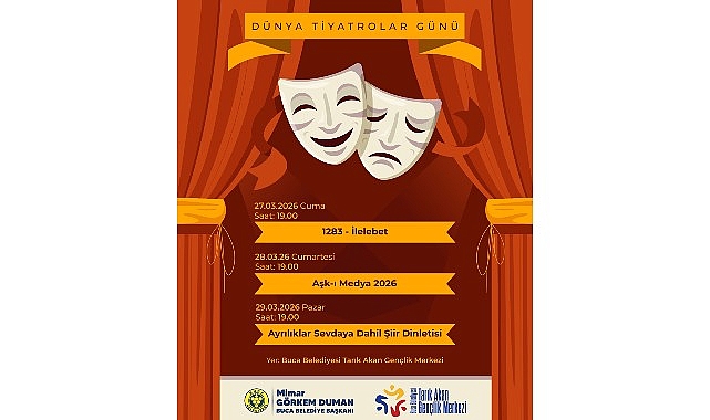 Buca’da perdeler Dünya Tiyatrolar Günü için açılacak. Buca Belediye Başkanı