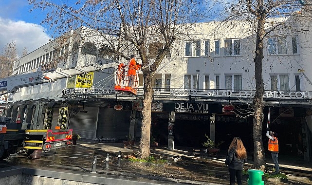 Antalya Büyükşehir Belediyesi ekipleri Kemer ilçe genelinde bahar ayının gelmesiyle