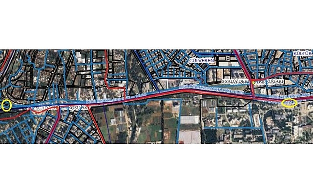 Konyaaltı İlçesi Hürriyet Caddesi üzerinde bulunan Karayolları Katlı Kavşak Çalışması