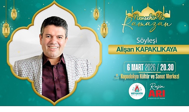 Nevşehir Belediyesi tarafından Ramazan Ayı etkinlikleri çerçevesinde, sevilen yazar ve