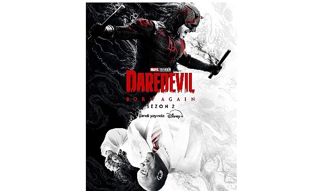  Dario Scardapane, Chris Ord ve Matt Corman’ın imzasını taşıyan, Daredevil rolüyle Charlie Cox ve Wilson Fisk rolüyle Vincent D’Onofrio’yu