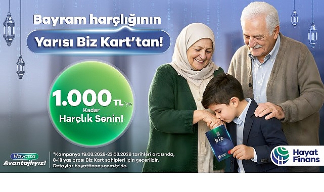 Türkiye’nin ilk lisanslı dijital bankası Hayat Finans, bayram harçlığı geleneğini