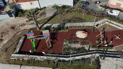 Konak Belediyesi, yağmur suyunun etkin kullanılmasını sağlayarak çevreye estetik bir