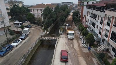Kocaeli Büyükşehir Belediyesi, Körfez ilçesinde altyapı ve üstyapı çalışmalarını yoğun