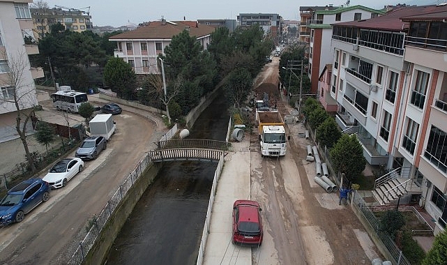Kocaeli Büyükşehir Belediyesi, Körfez ilçesinde altyapı ve üstyapı çalışmalarını yoğun