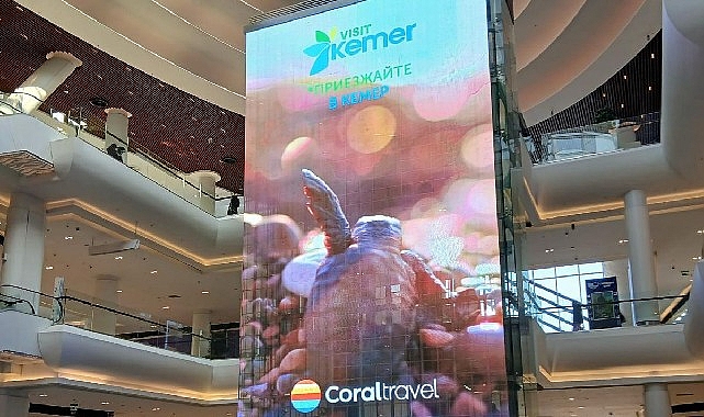 Geçtiğimiz yıl Moskova’da dev ekranlarda yayınlanan Kemer reklamları bu yıla