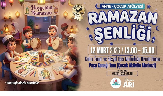Nevşehir Belediyesi tarafından Ramazan ayının manevi atmosferini çocuklarla buluşturmak amacıyla