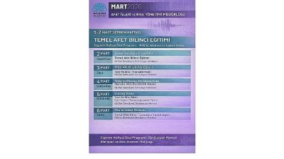 Nilüfer Belediyesi, 1-7 Mart Deprem haftası dolayısıyla eğitimler düzenliyor. Nilüfer